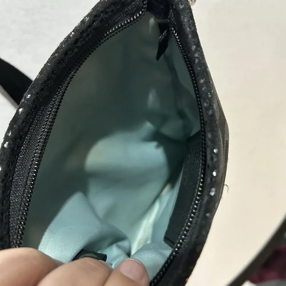 Coach 09 Signature Monogram crossbody bag with snakeskin accent